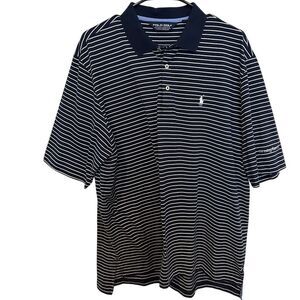 Polo Golf by Ralph Lauren Polo Short Sleeve Men's‎ Shirt Large Navy Blue Cotton